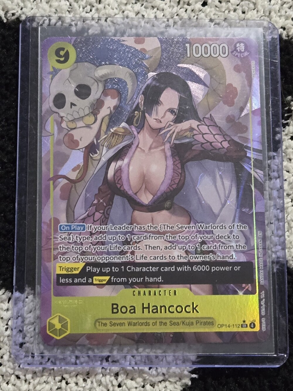 Boa Hancock (Special Alternate Art) Super Rare character card (OP14-112)